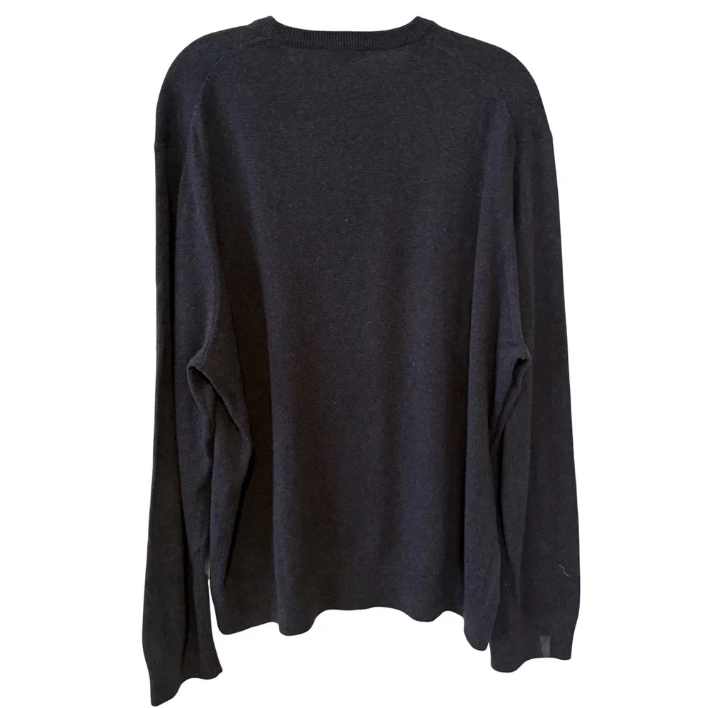 J. Crew Men's Dark Blue Cotton Cashmere Crewneck in Size XL‎